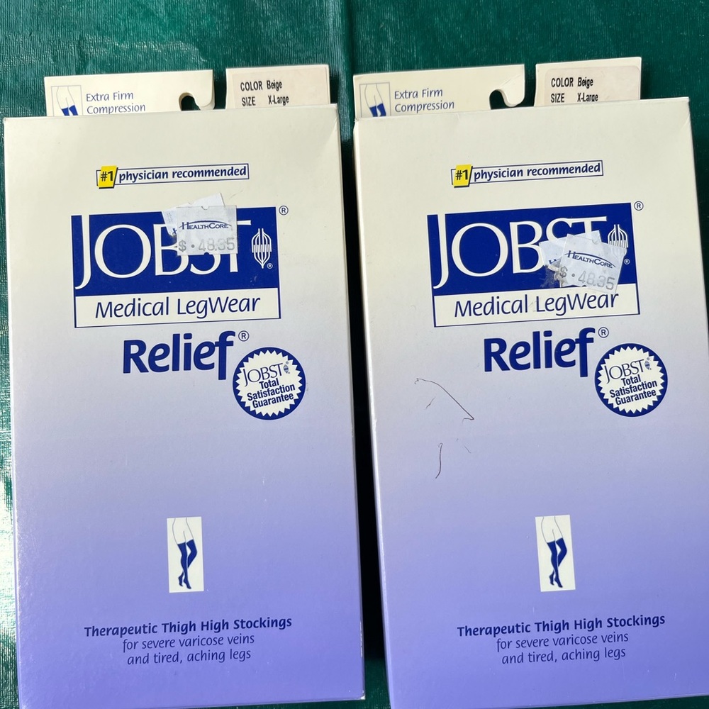 JOBST Beige Medical LegWear Relief Stockings